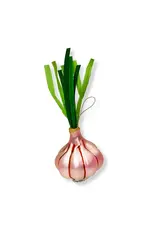 Onion Glass Ornament