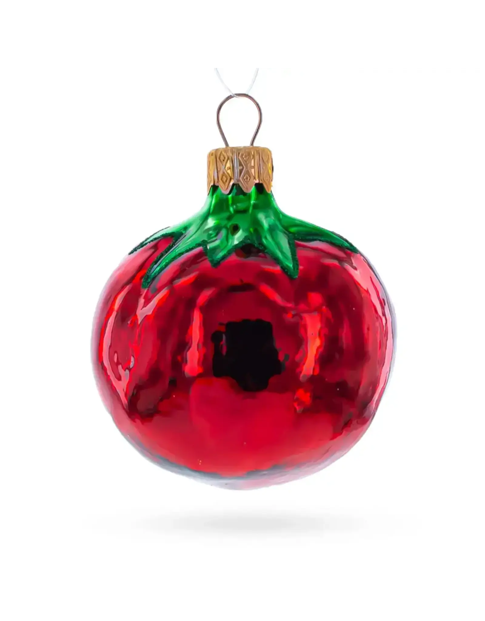 Red Tomato Glass Mini Ornament