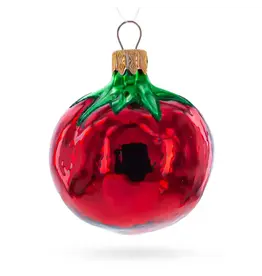 Red Tomato Glass Mini Ornament