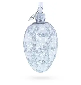 1913 Winter Mini Glass Fabergé Style Egg Ornament