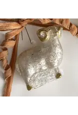 Sparkling Horned Sheep Ornament