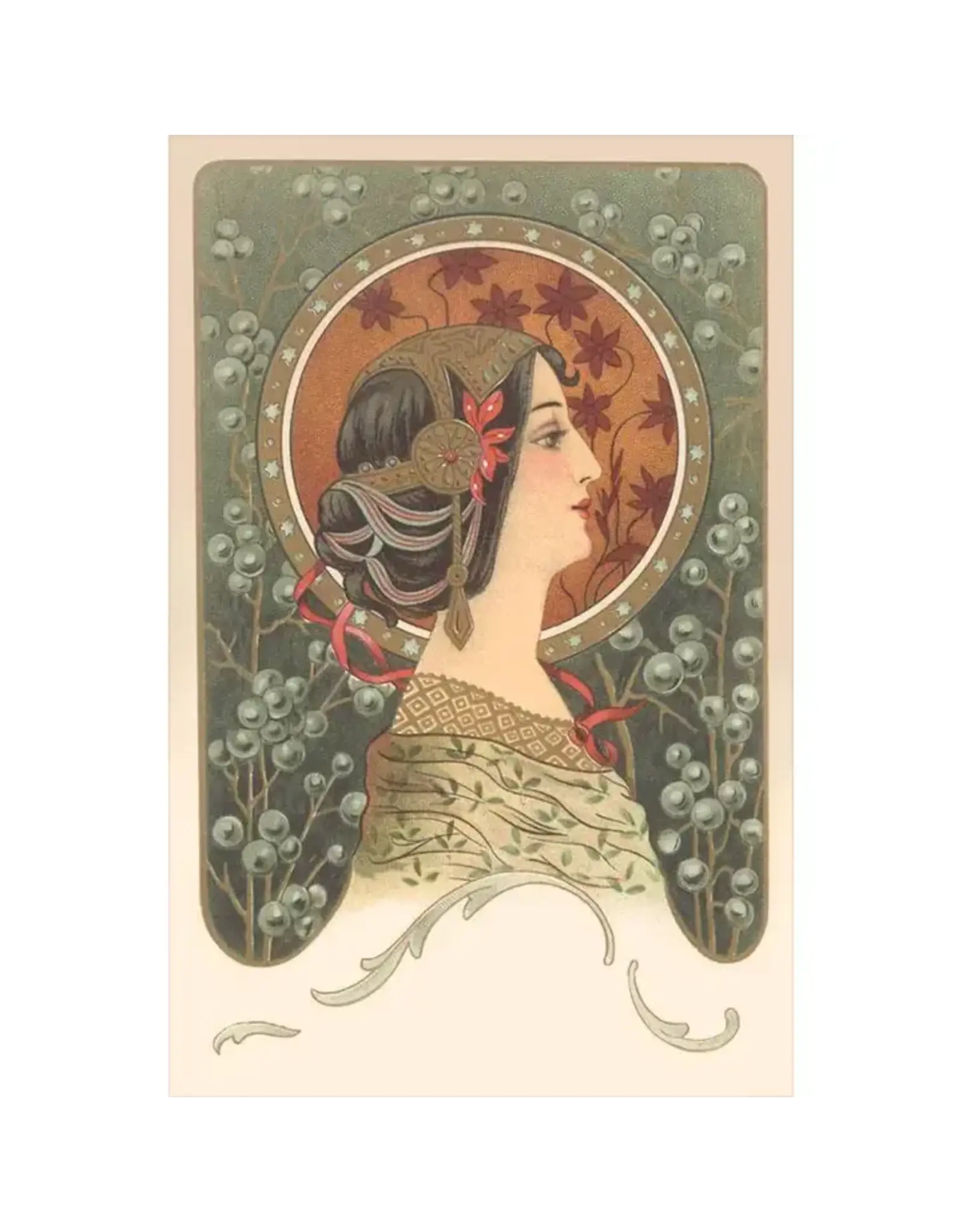 Art Nouveau Profile Magnet