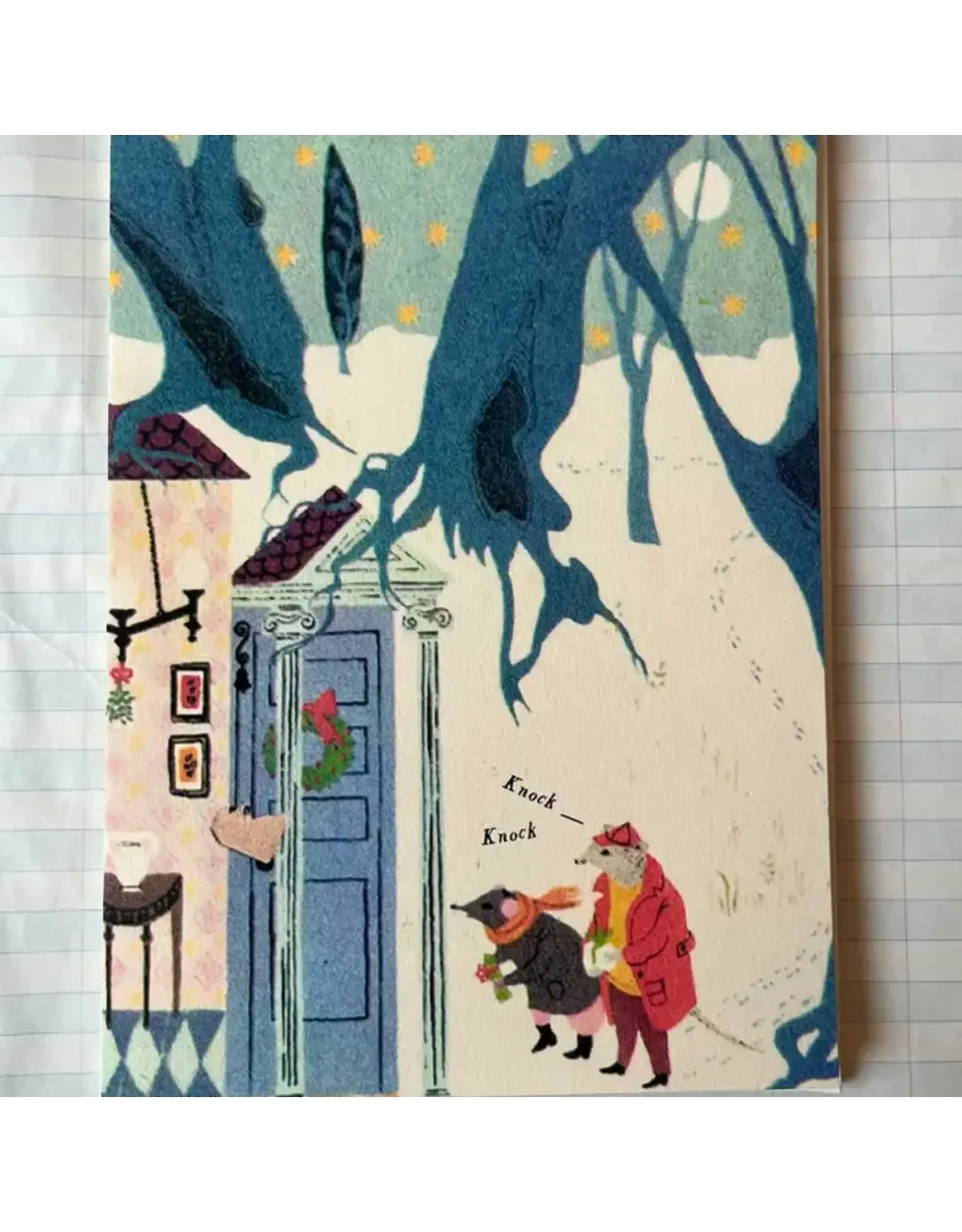 The Badger's Visit Holiday Card