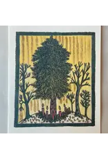 Winter Candle Tree Holiday Card