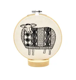 Folk Sheep Embroidery Kit