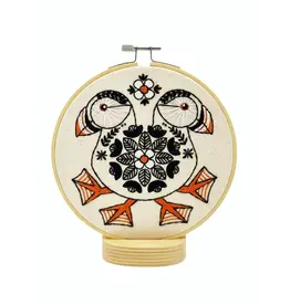 Folk Puffins Embroidery Kit