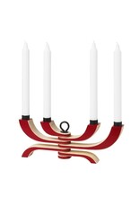 Northern Light Candle Holder in Red