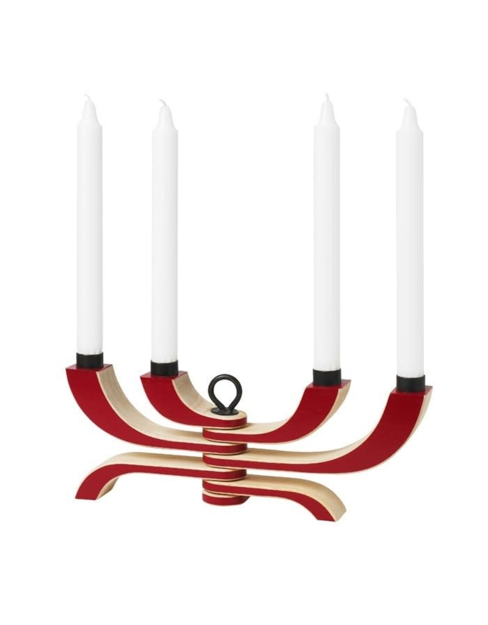 Northern Light Candle Holder in Red