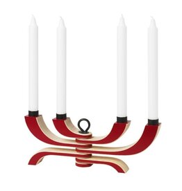 Northern Light Candle Holder in Red
