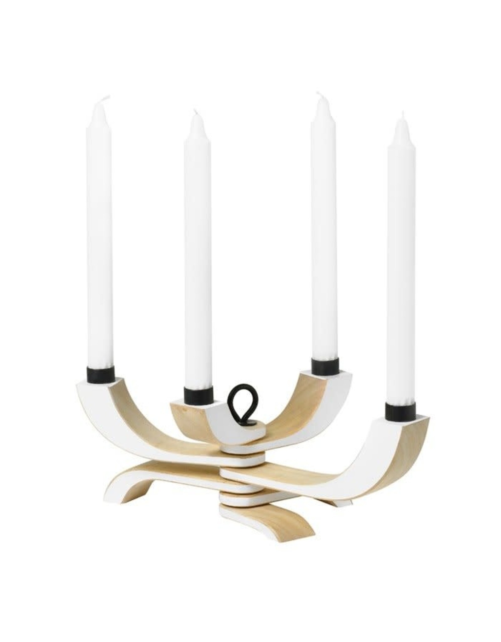 Northern Light Candle Holder in White