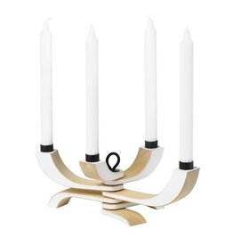 Northern Light Candle Holder in White