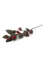 Felted Wool Holly Branch