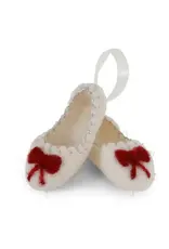 Holiday Ballet Slippers Felted Wool Ornament