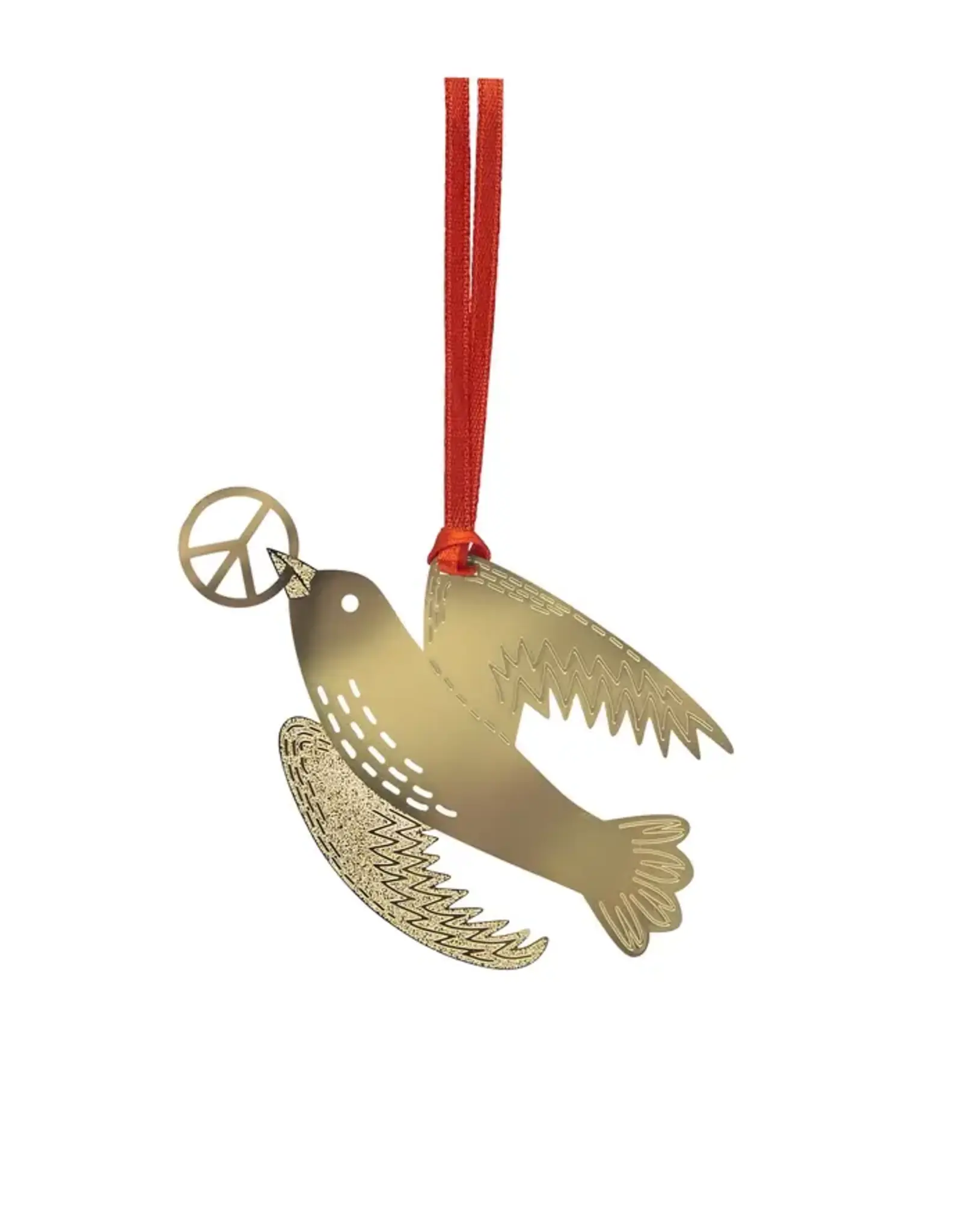 Peace on Earth Metal Ornament