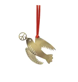 Peace on Earth Metal Ornament
