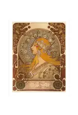 Art Nouveau Mucha Zodiac 1896  Blank Notecard