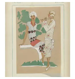 Very Parisian 1925 Art Deco Blank Card