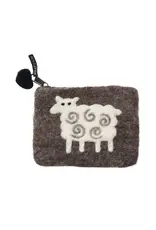 Felted Wool Sheep Purse