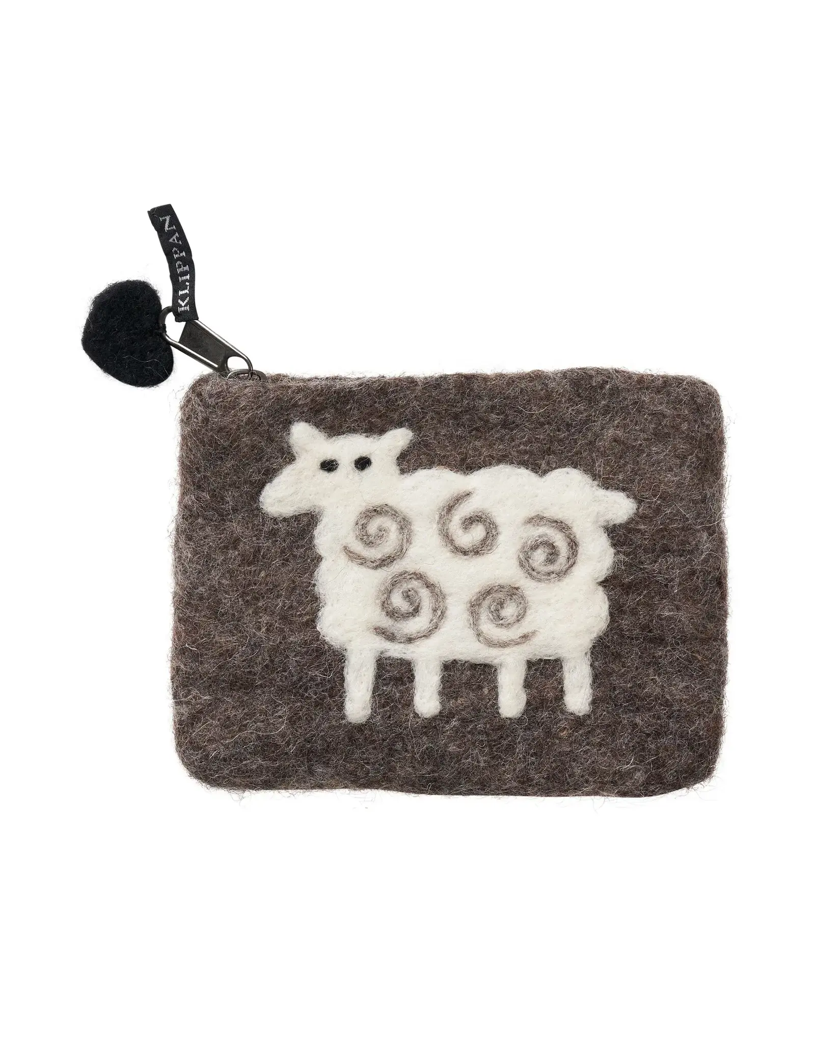 Felted Wool Sheep Purse