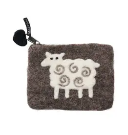 Felted Wool Sheep Purse