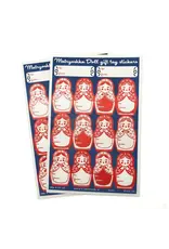 Matryoshka Doll Gift Tag Sticker Set