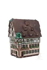 Lithuanian Vilnius Pottery White House w Apothecary