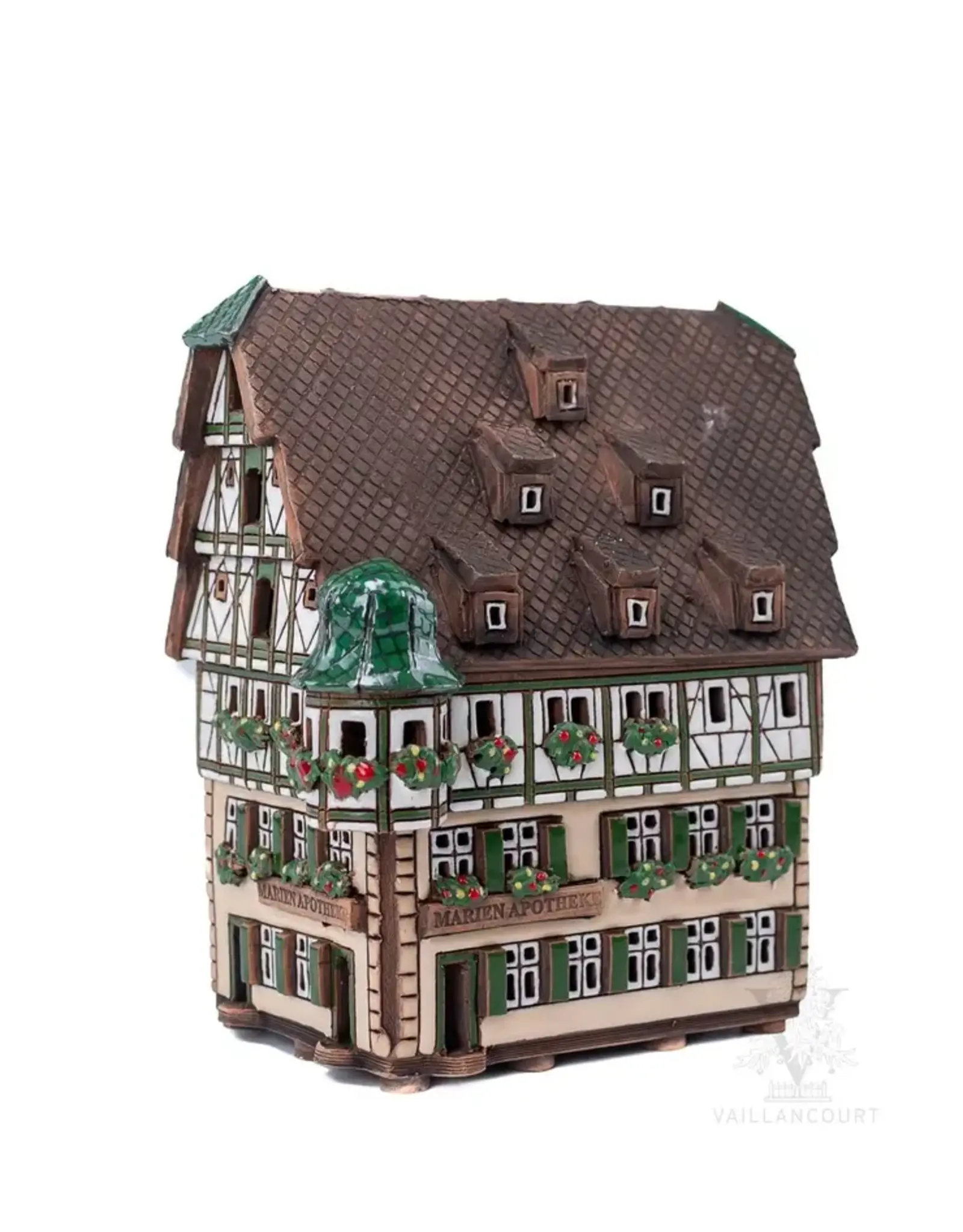 Lithuanian Vilnius Pottery White House w Apothecary