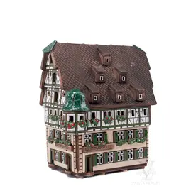 Lithuanian Vilnius Pottery White House w Apothecary