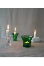 Lumi Glass Tealight Holder in Green