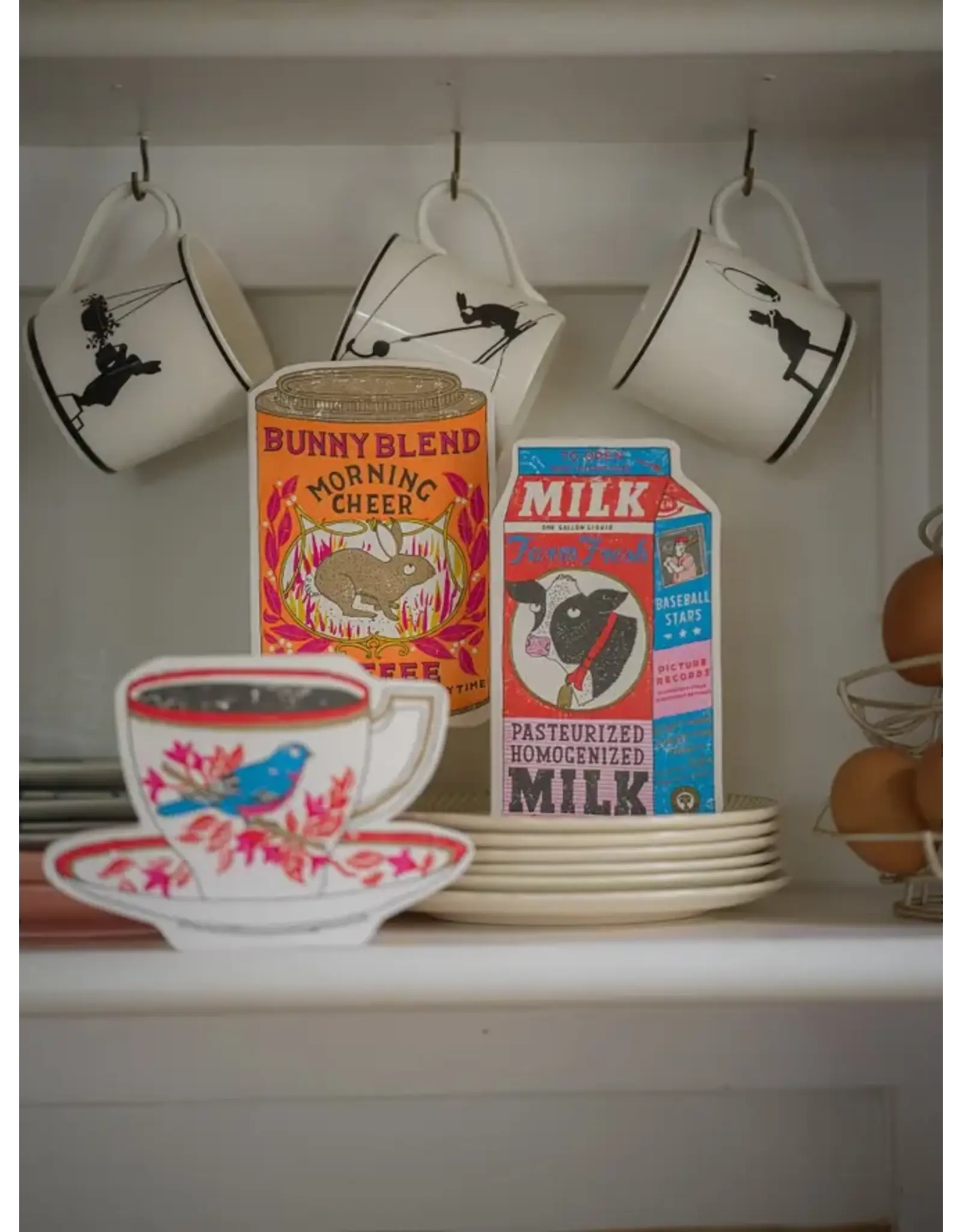 BIrdy Stand-Up Tea Cup Card