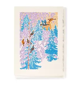 Winter Birds Holiday Card