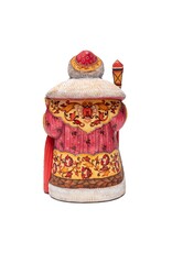Master Artist Carved Grandfather Frost with Village Children Painting