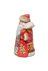 Master Artist Carved Grandfather Frost with Village Children Painting