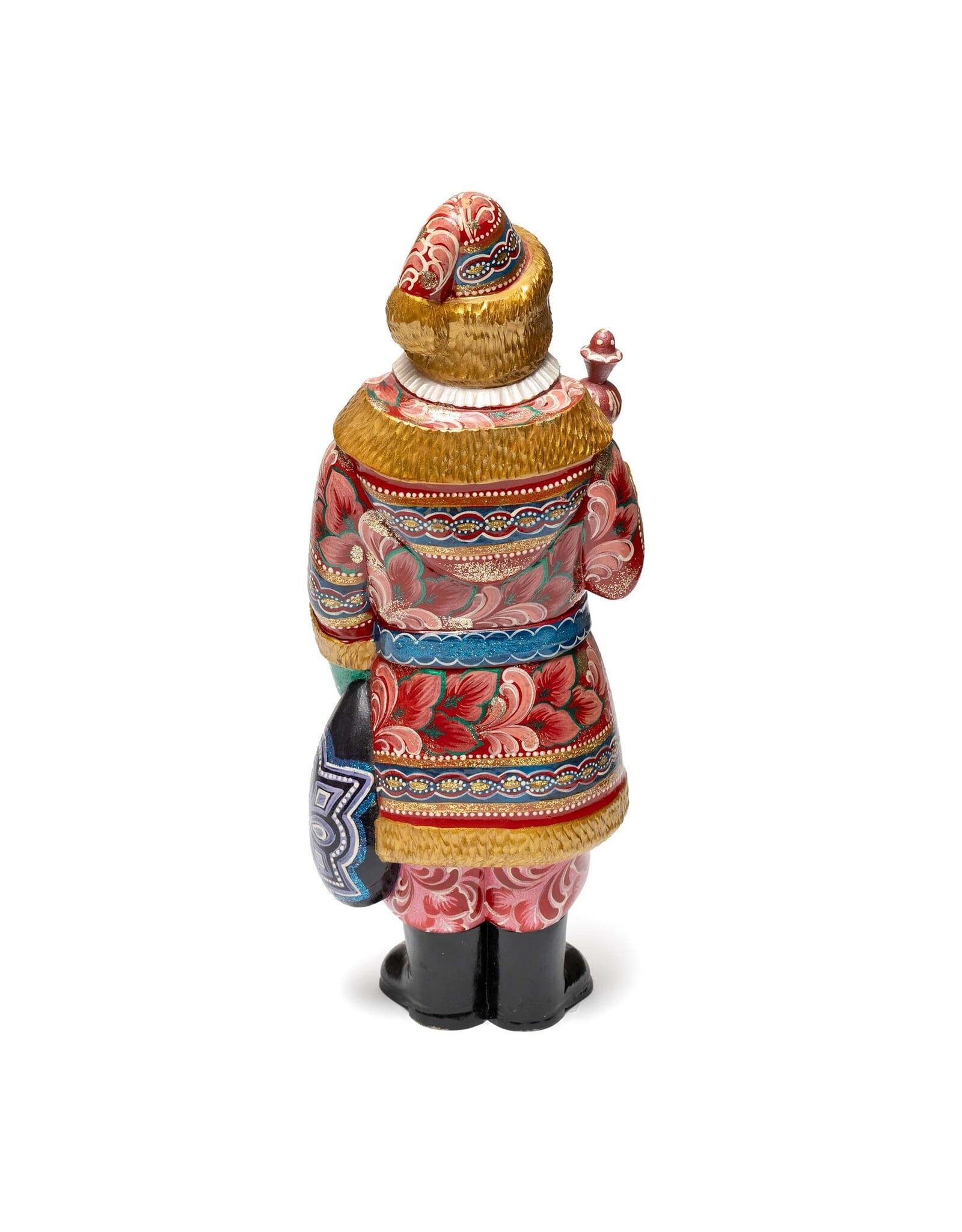 Colorful Hand Carved Grandfather Frost 13"