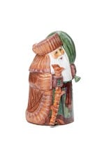 Rustic Pine  Hand Carved Grandfather Frost