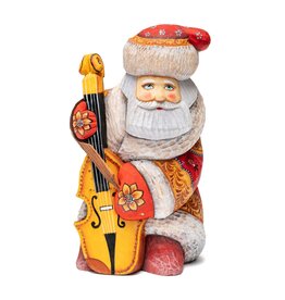 Hand Carved Musician Grandfather Frost