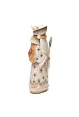 Hand Carved Wooden Grandfather Frost with Bear