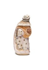 Hand Carved Wooden Grandfather Frost with Bear