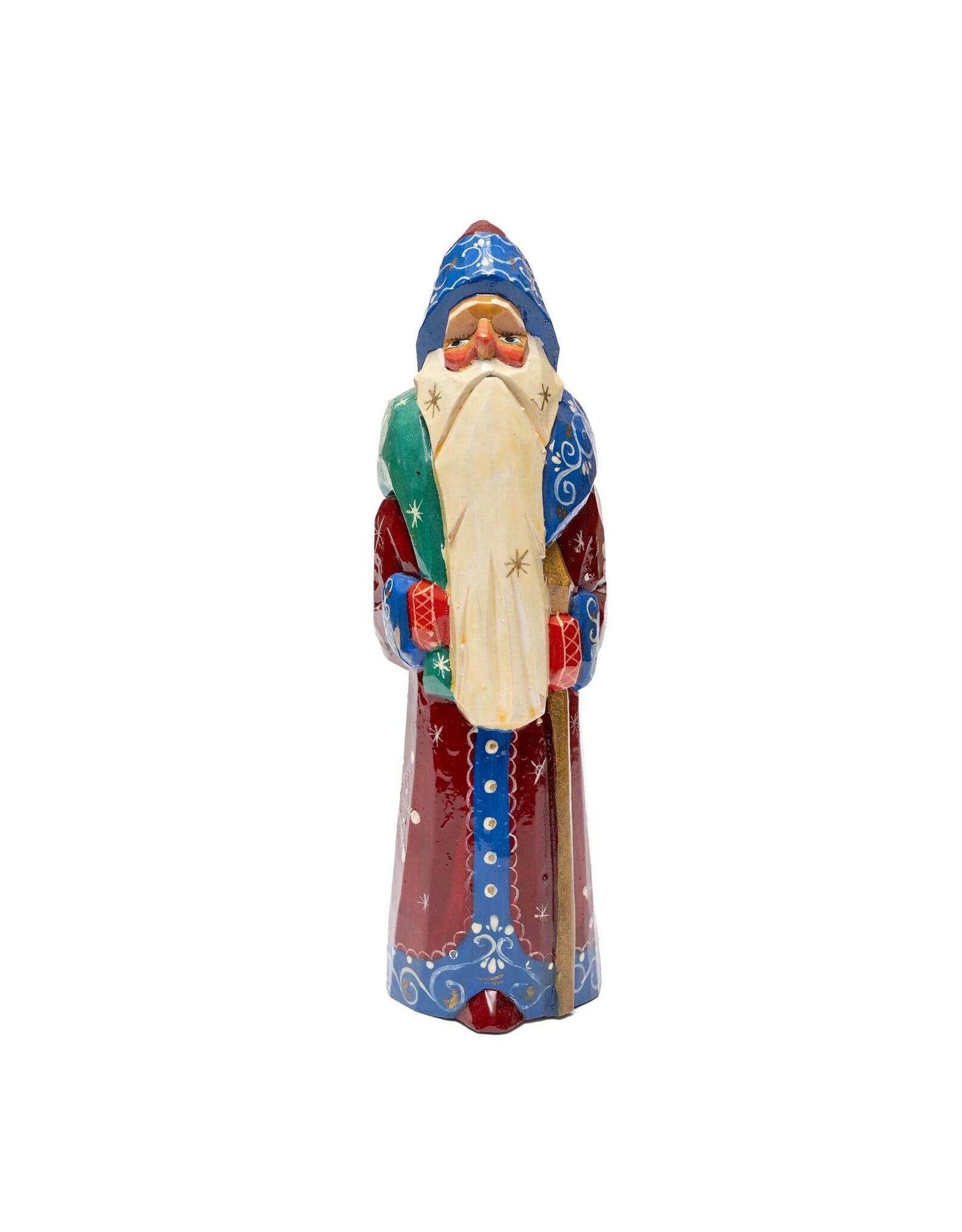 Vintage Grandfather Frost with Green Sack