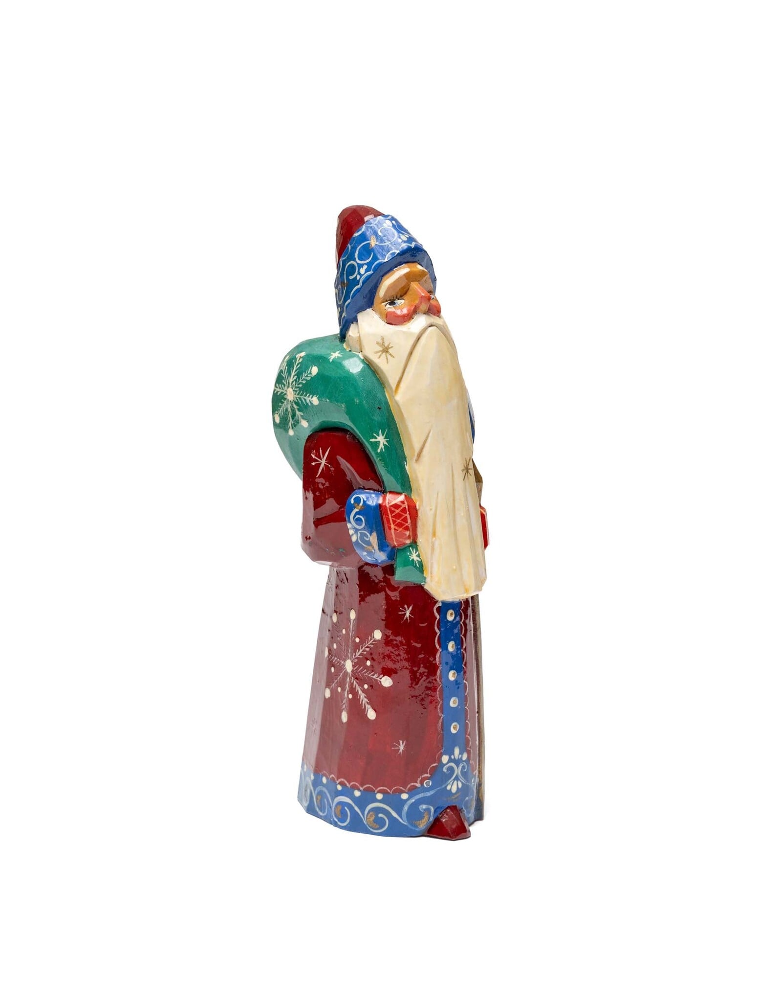 Vintage Grandfather Frost with Green Sack