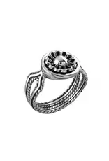 Lotus Flower Filigree Dainty Ring Size 8