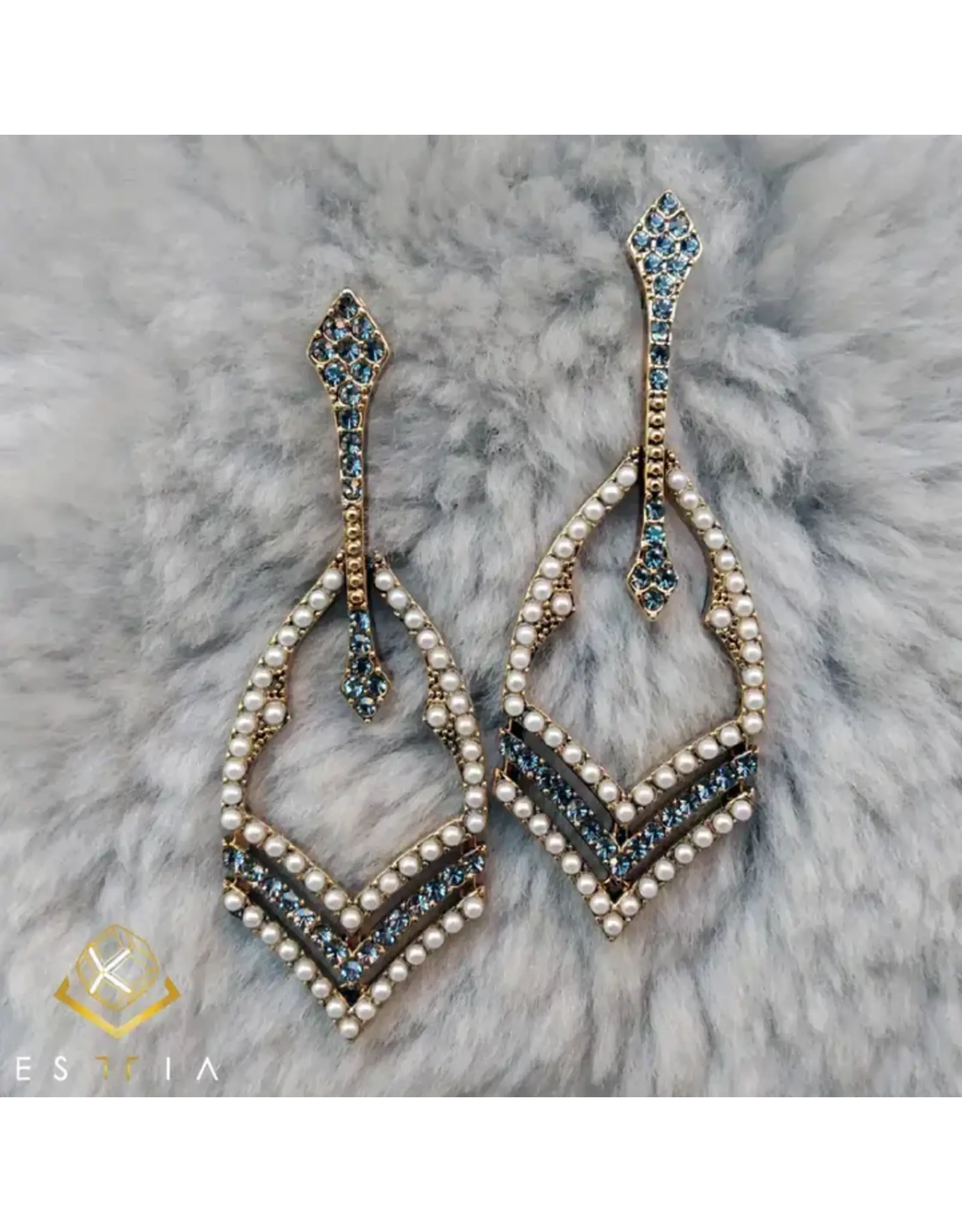 Embassy Vintage Style Pearl Dangle Earrings