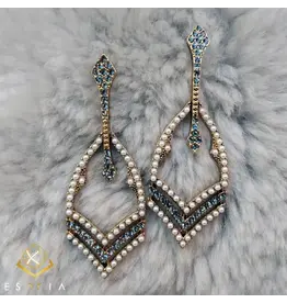 Embassy Vintage Style Pearl Dangle Earrings
