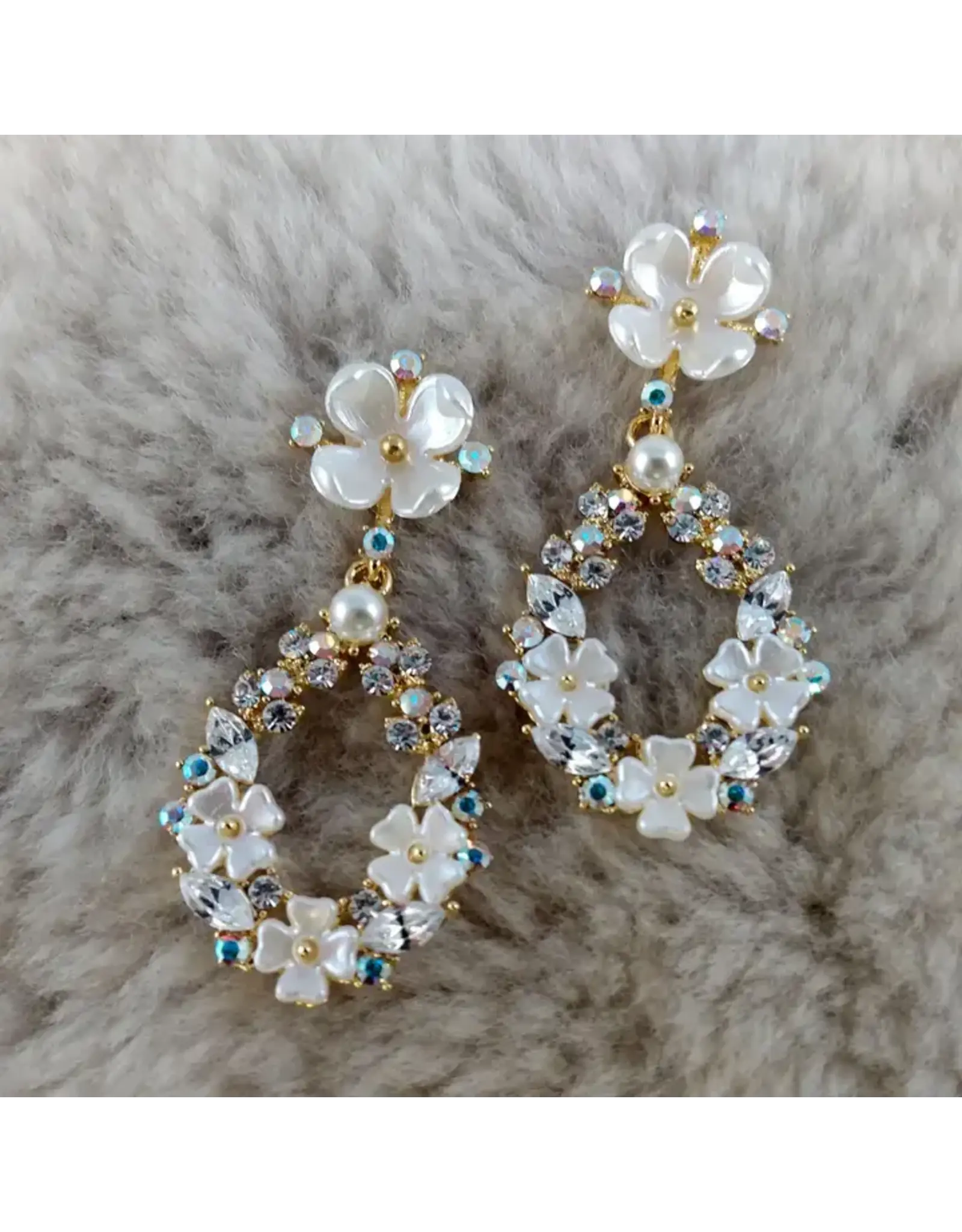 Imperial Flower Tiara Earrings