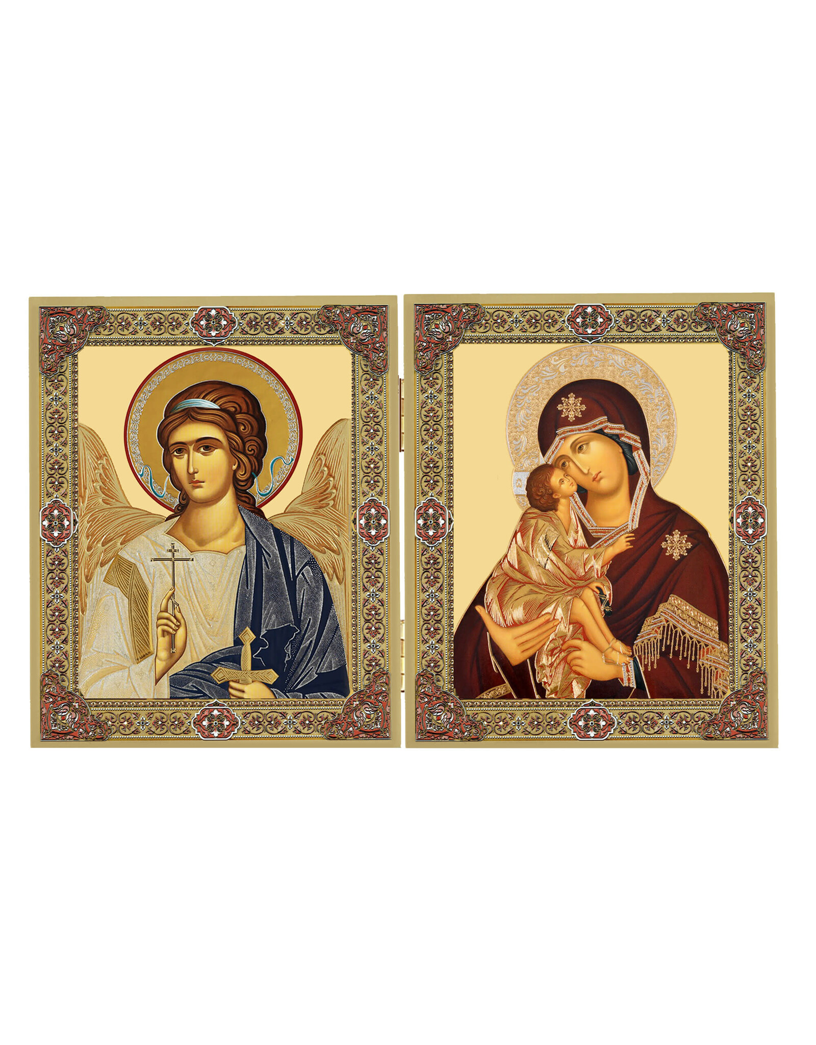 VIrgin of the River Don and Guardian Angel Diptych