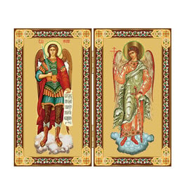 Archangel Saint Michael and Guardian Angel Diptych