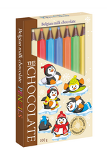 Penguins Belgian Milk Chocolate Pencils