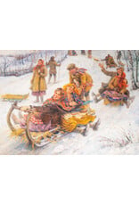 Tobogganing 11 1/2" x 14" Print