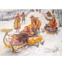 Tobogganing 11 1/2" x 14" Print