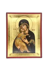 Virgin Mary of Vladimir Silkscreen Icon